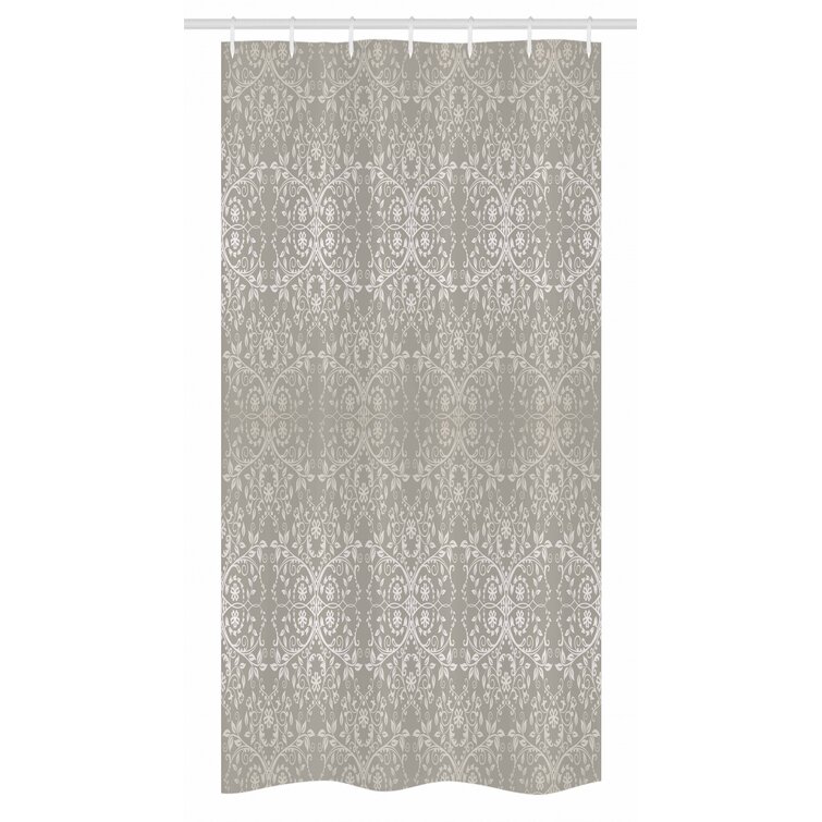 East Urban Home Damask Shower Curtain With Hooks Included Reviews